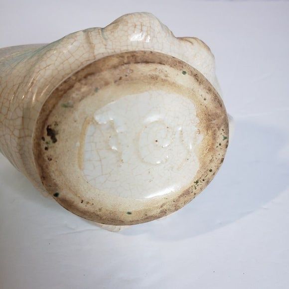 Vintage MCM McCoy Green Ceramic Pinecone Creamer Cool Crazing - Picture 4 of 10